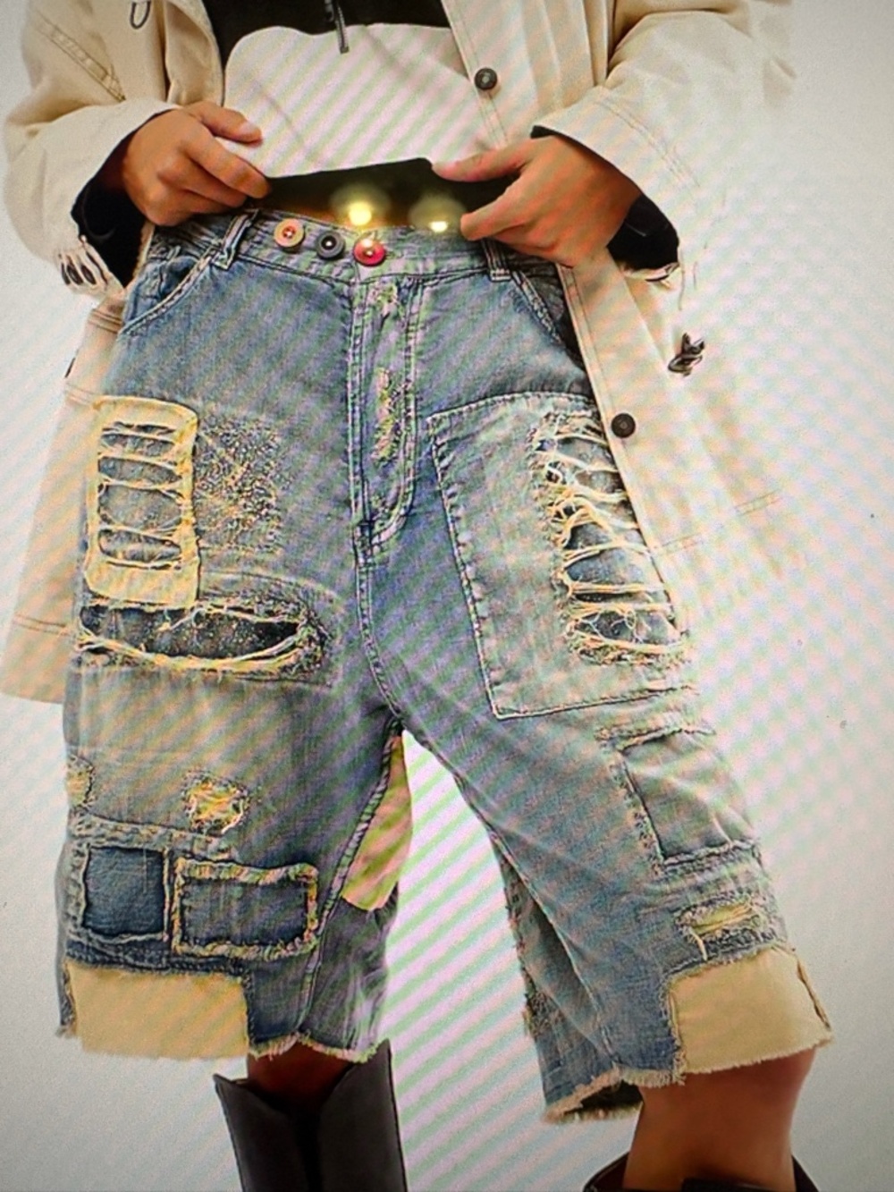 Magnolia Pearl 037 Cotton Miner Denim shorts